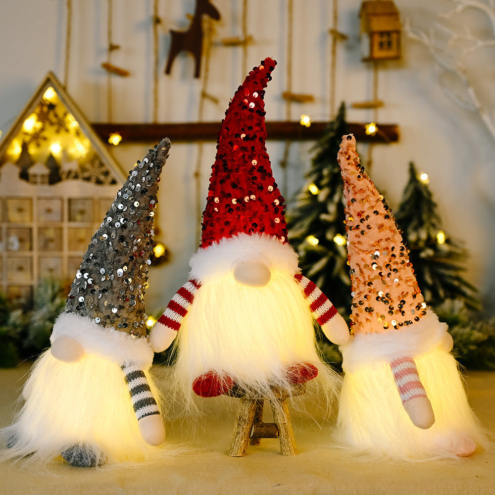 Glowing Gnomes Doll Ornaments