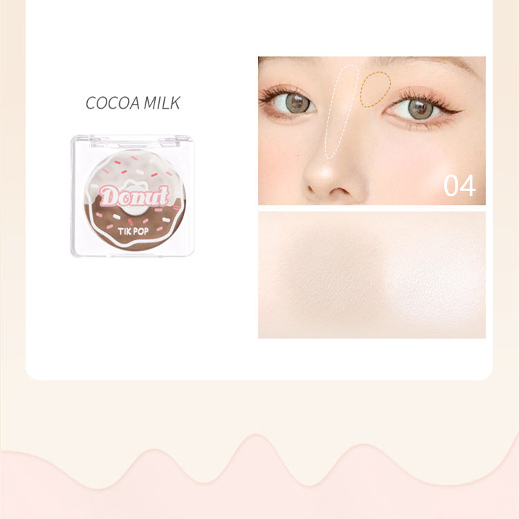 Cute Donut Colorblock Blush