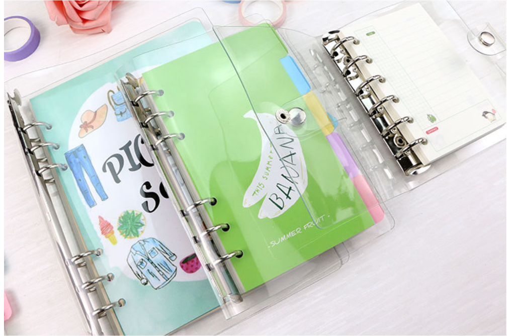 6 Ring Binder Transparent Cover