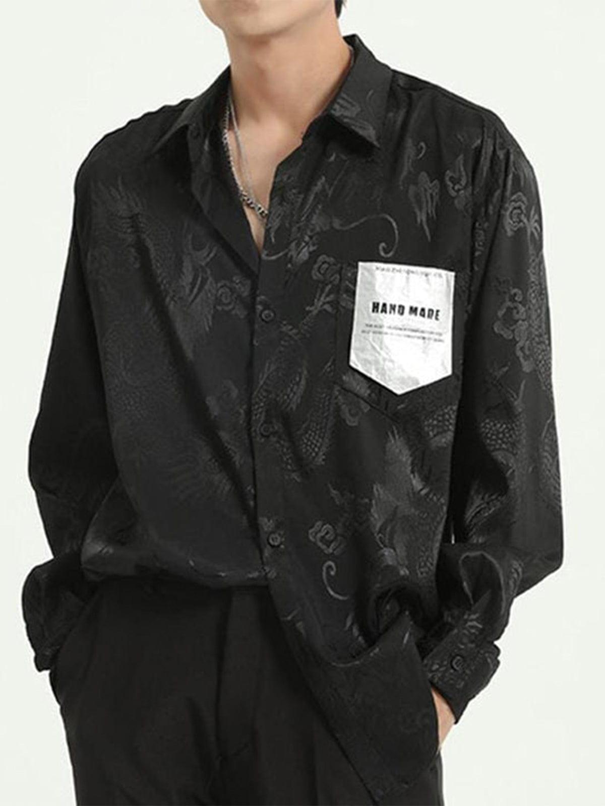 "Dragon Relief" Silk Shirt