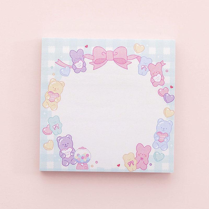 Pink Girl Sweetheart Candy Sticky Note