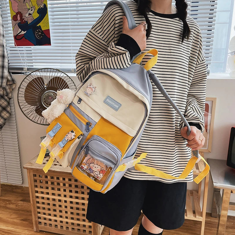 Transparent Contrast Backpack