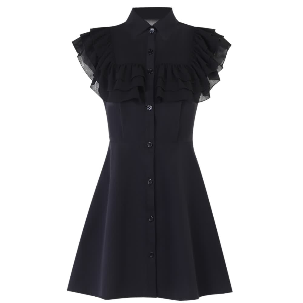 Dark Gothic Wednesday Mini Dress