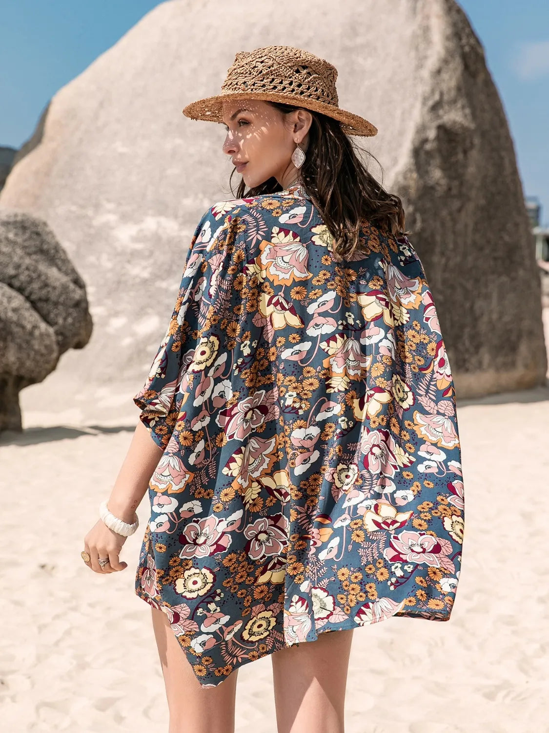 Bra, Cover-Up and Shorts Set
