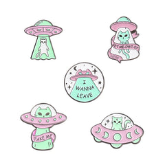 Creative Spaceship Pins