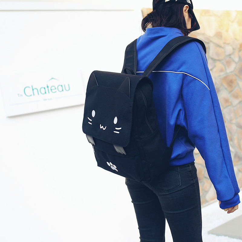 Cute Cartoon Cat Backpack