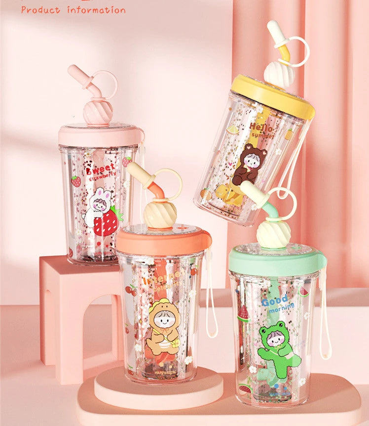 Trendy Cute Straw Cup