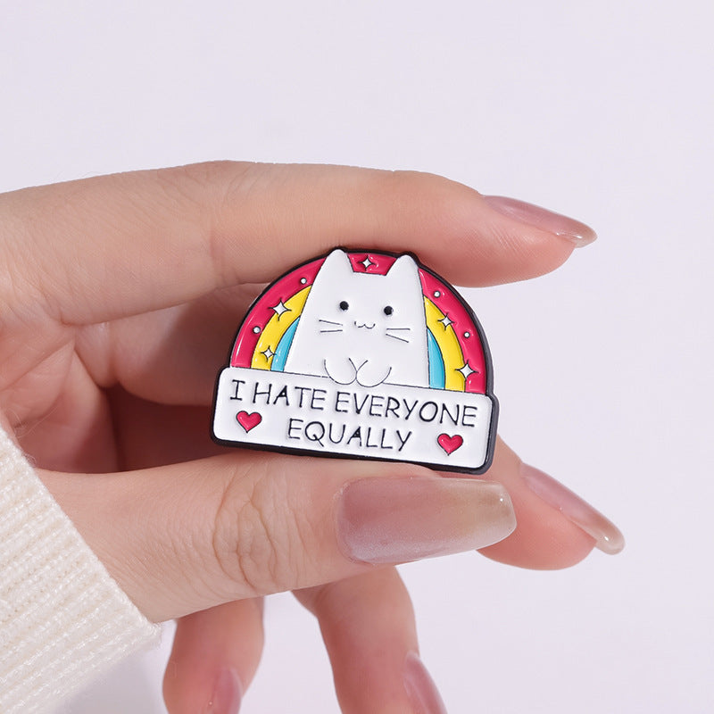 Cartoon Rainbow Cat Pins