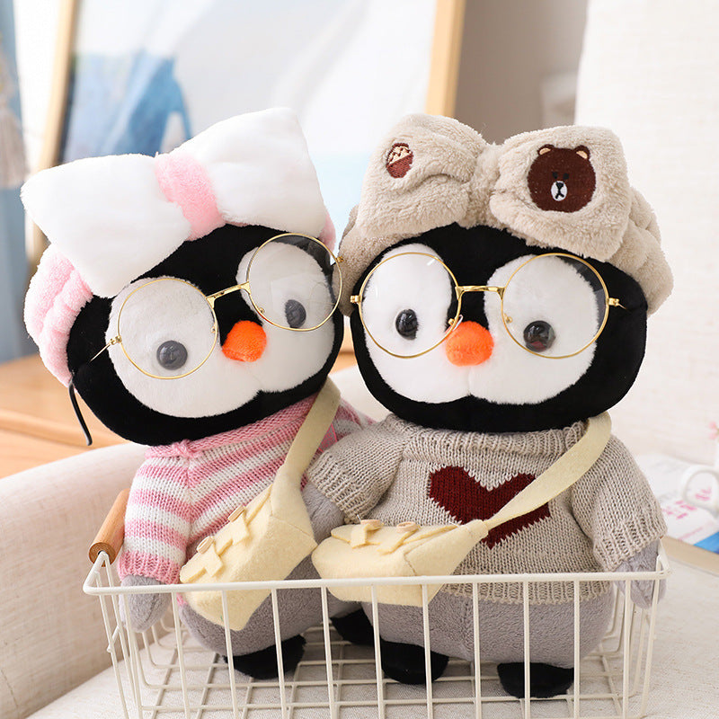 Kawaii Dress Up Penguin Family Plushie