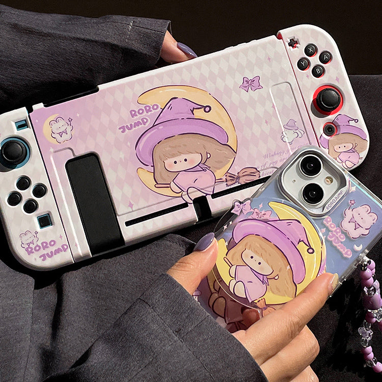 Purple Witch Nintendo Switch Case