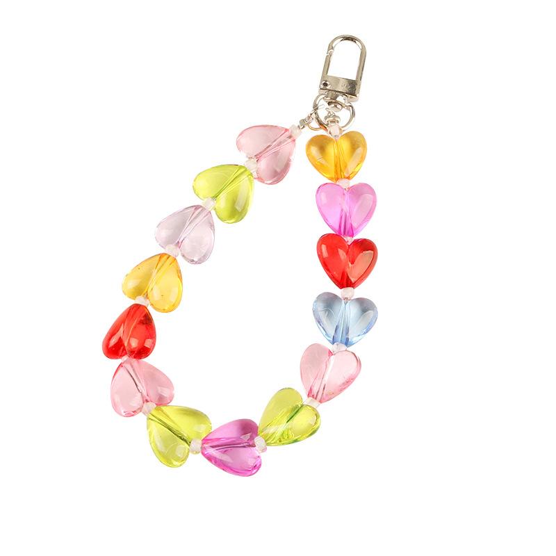 Acrylic Heart-shaped Keychain