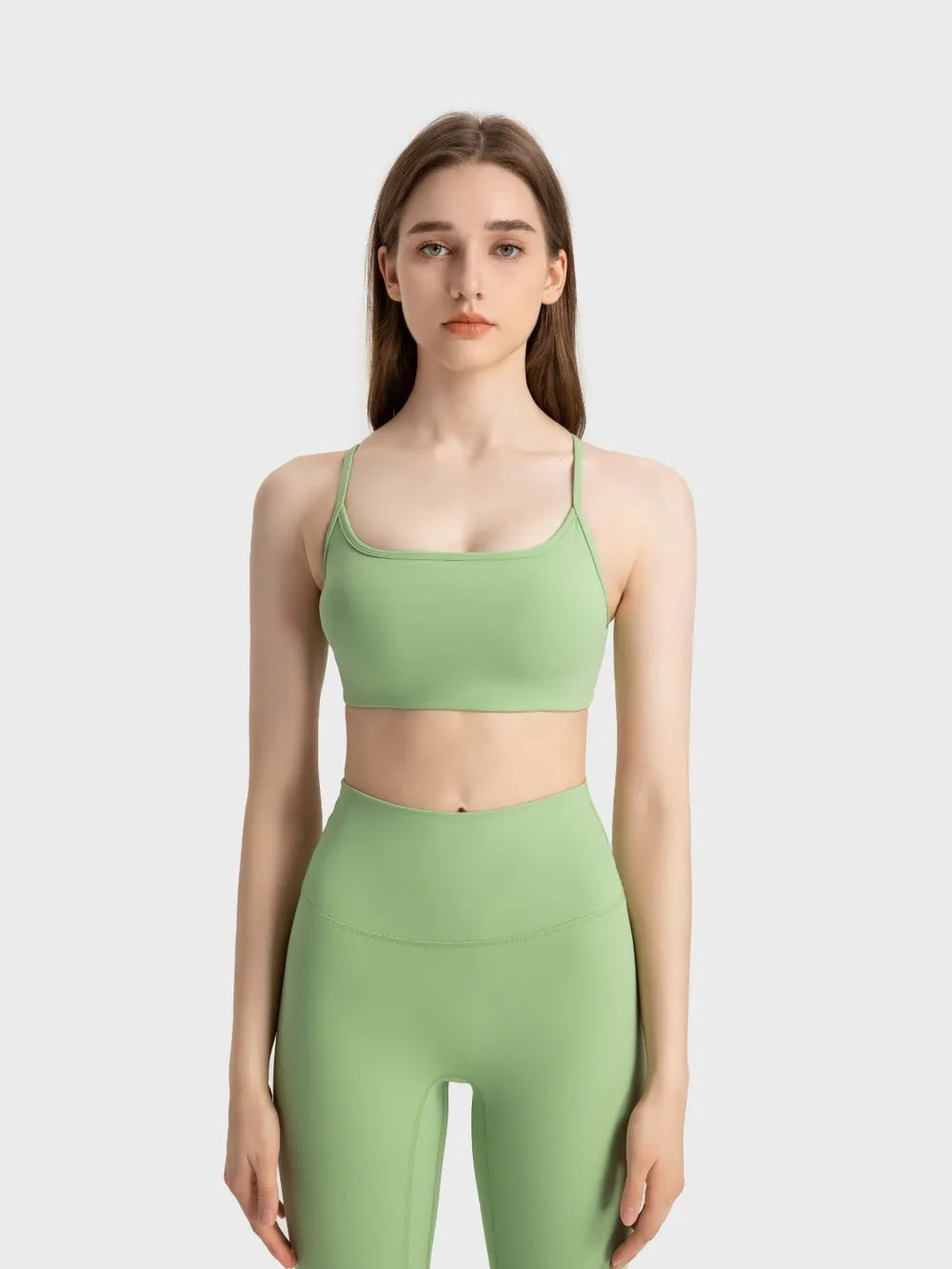 Crisscross Back Cami with Detachable Chest Pads