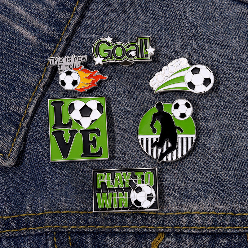 Creative Football Lovers Pins