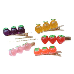 Summer Fruit Transparent Hair Clips