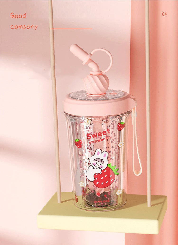 Trendy Cute Straw Cup