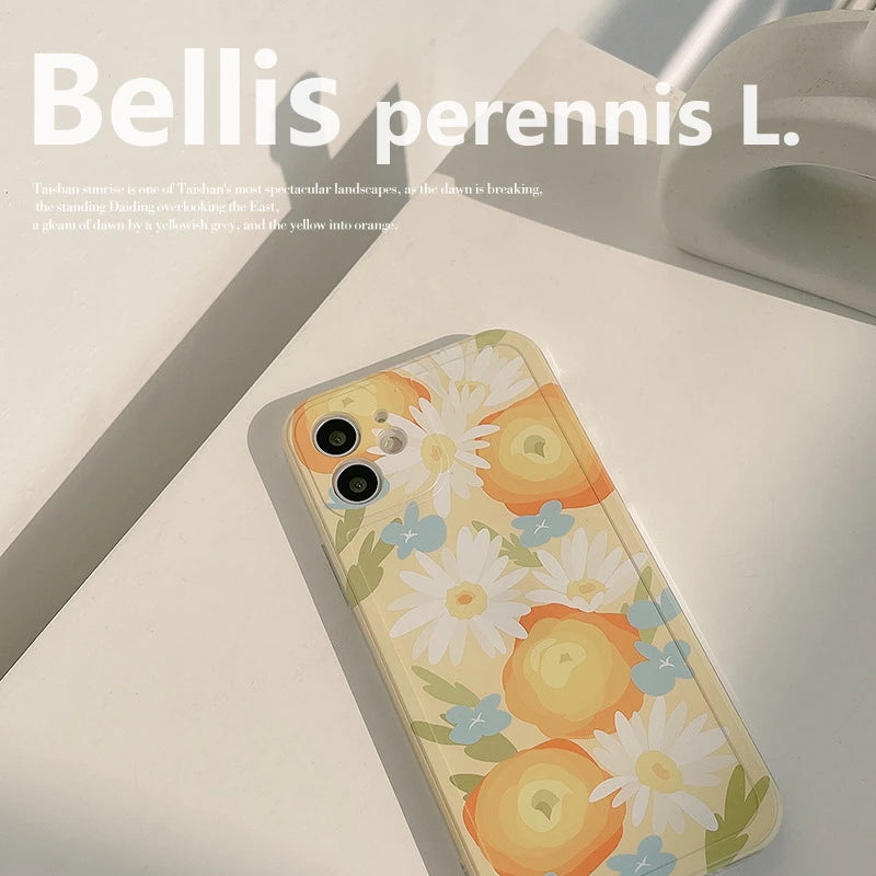 INS Style Retro Flower Phone Case