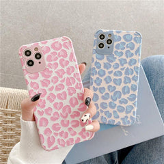 Pink Leopard Grain Phone Case