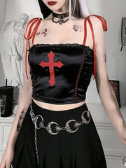 Cross Print Vest