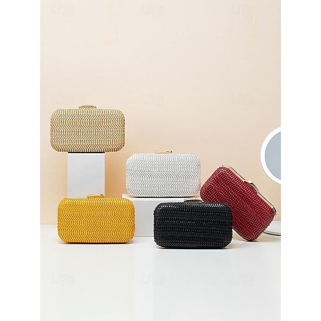 Leather Wristlet Party Evening PU  Clutch Bag