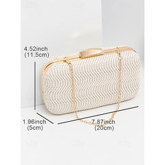Leather Wristlet Party Evening PU  Clutch Bag