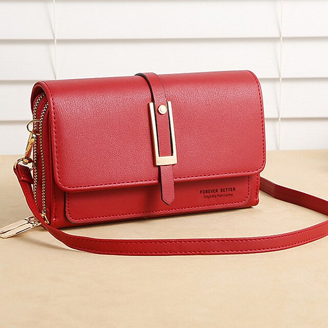 PU Bag Leather  Phone Mobile Wallet Crossbody