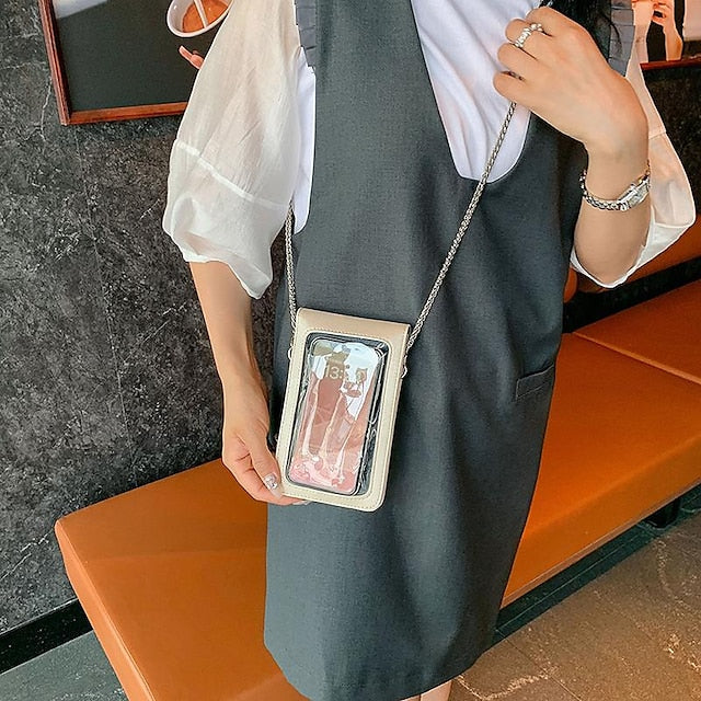 Phone  Crossbody PU Bag Mobile Daily Leather