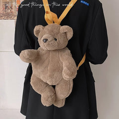 Cartoon Plush Bear Backpack