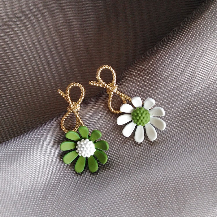 Cute Flower Bowknot Earrings