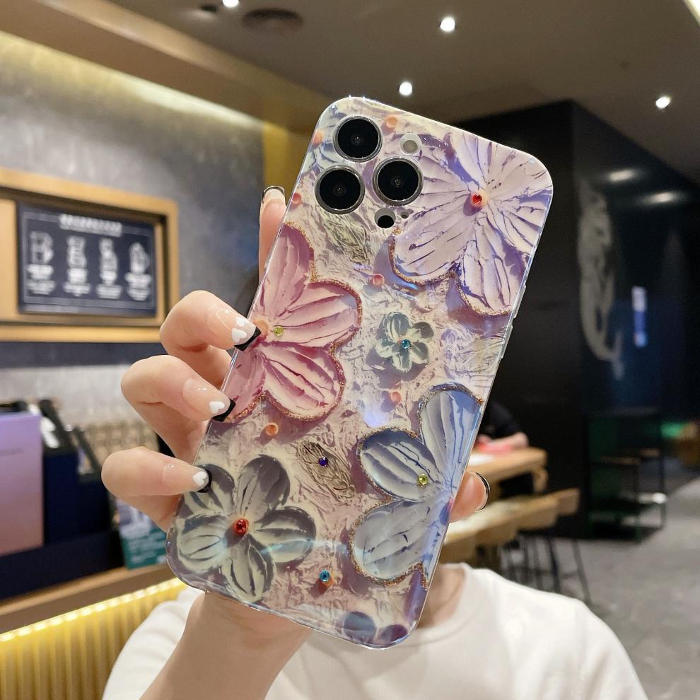 Summer Fresh Oil Painting Flower Phone Case