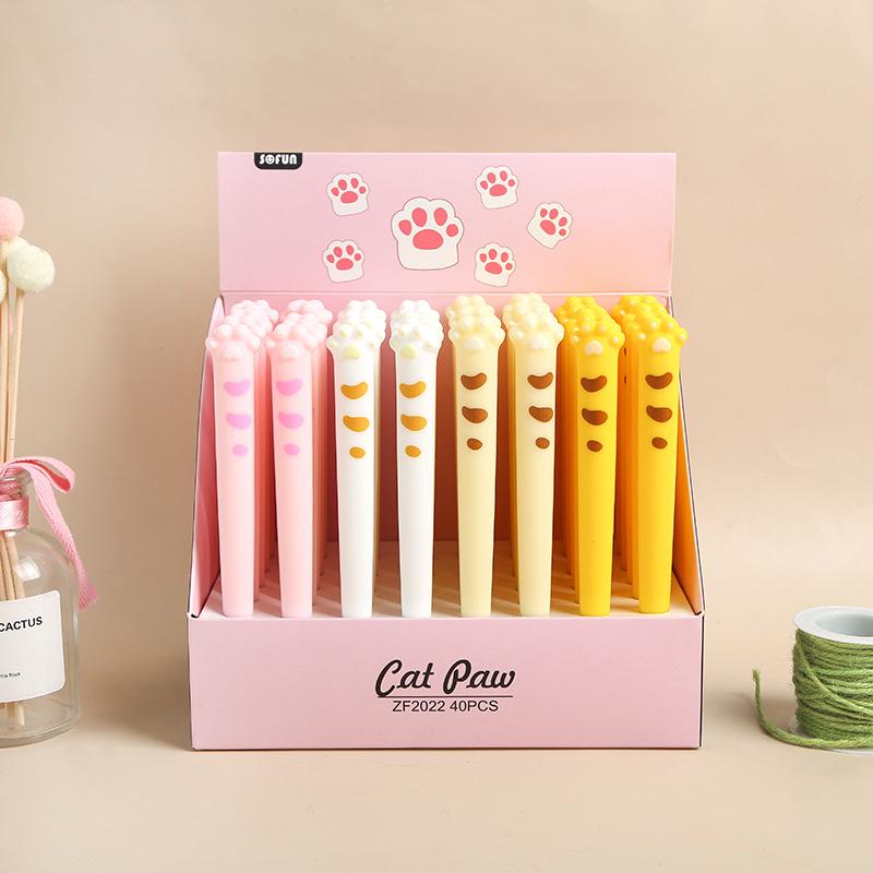 Cute Cat Paw Gel Pen-2pcs