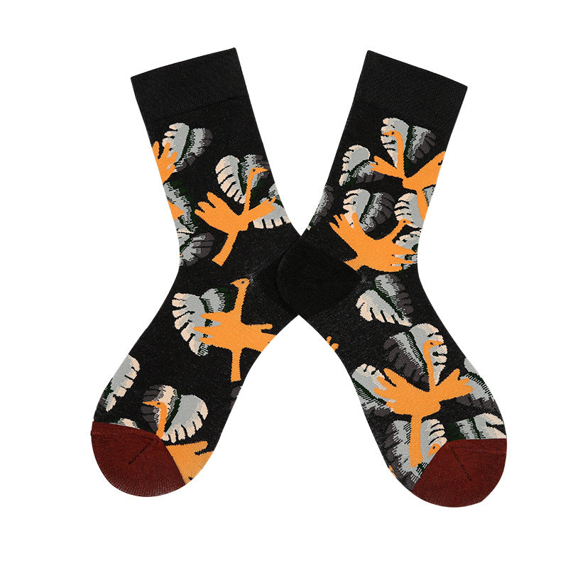 Abstract Art Style Oil Painting Socks