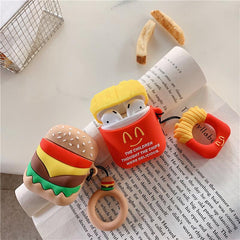 French Fries Burger Airpod Case