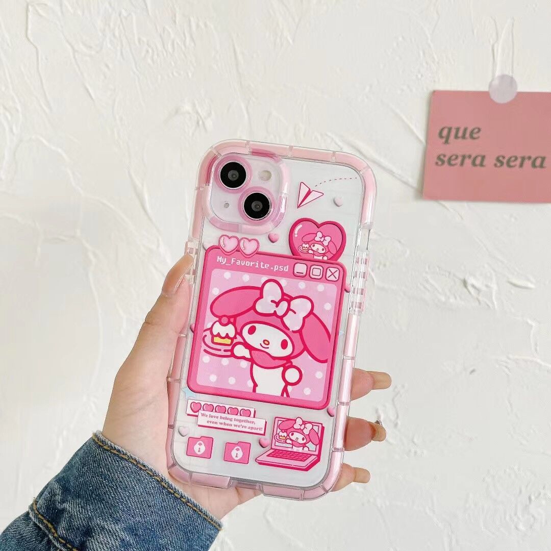 Cute Cartoon Luminous Border Phone Case