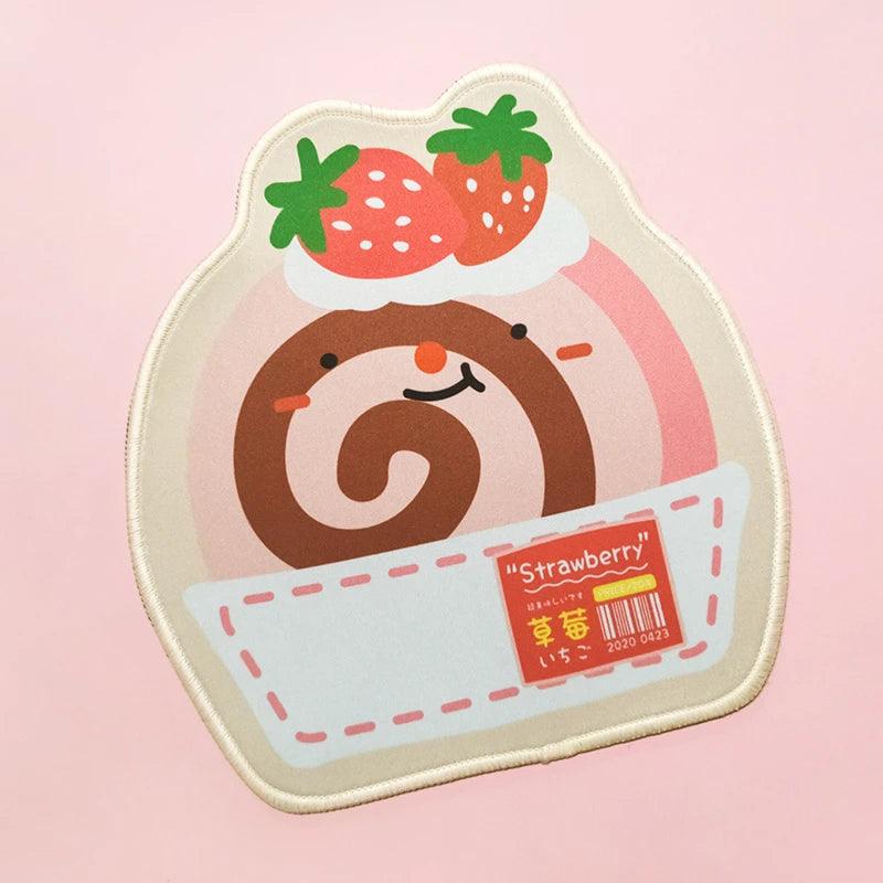 Cute Strawberry Cake Sushi Mouse Pad