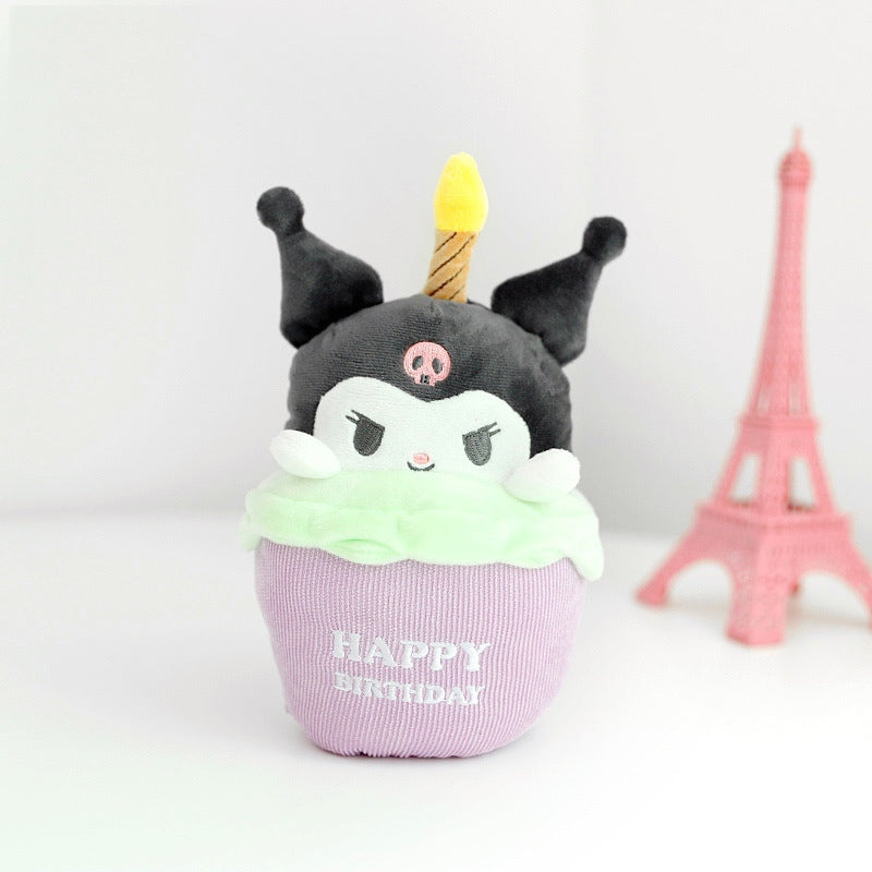 Birthday Cake Shape Plush Doll