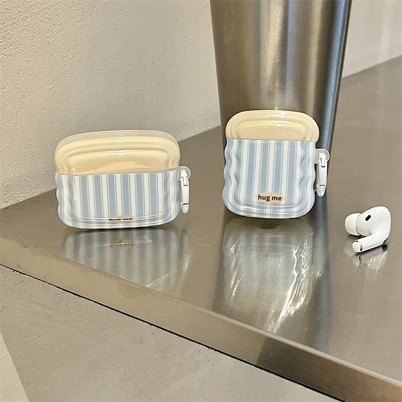 Fresh Blue Stripes Airpods Case