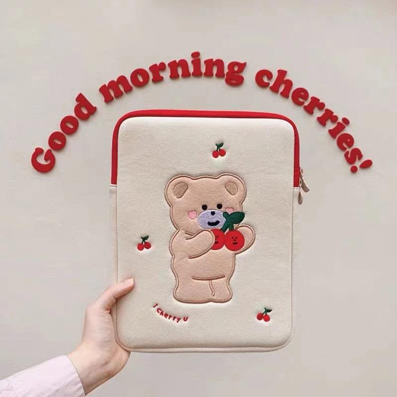 Cherry Bear Ipad Laptop Bag