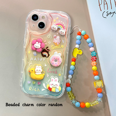 Kawaii Cartoon Rainbow Bunny Gradient Phone Case