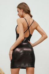 Classy Backless Mini Dress