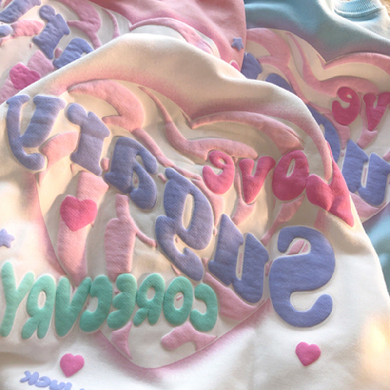 Cute Creamy Heart Hoodies