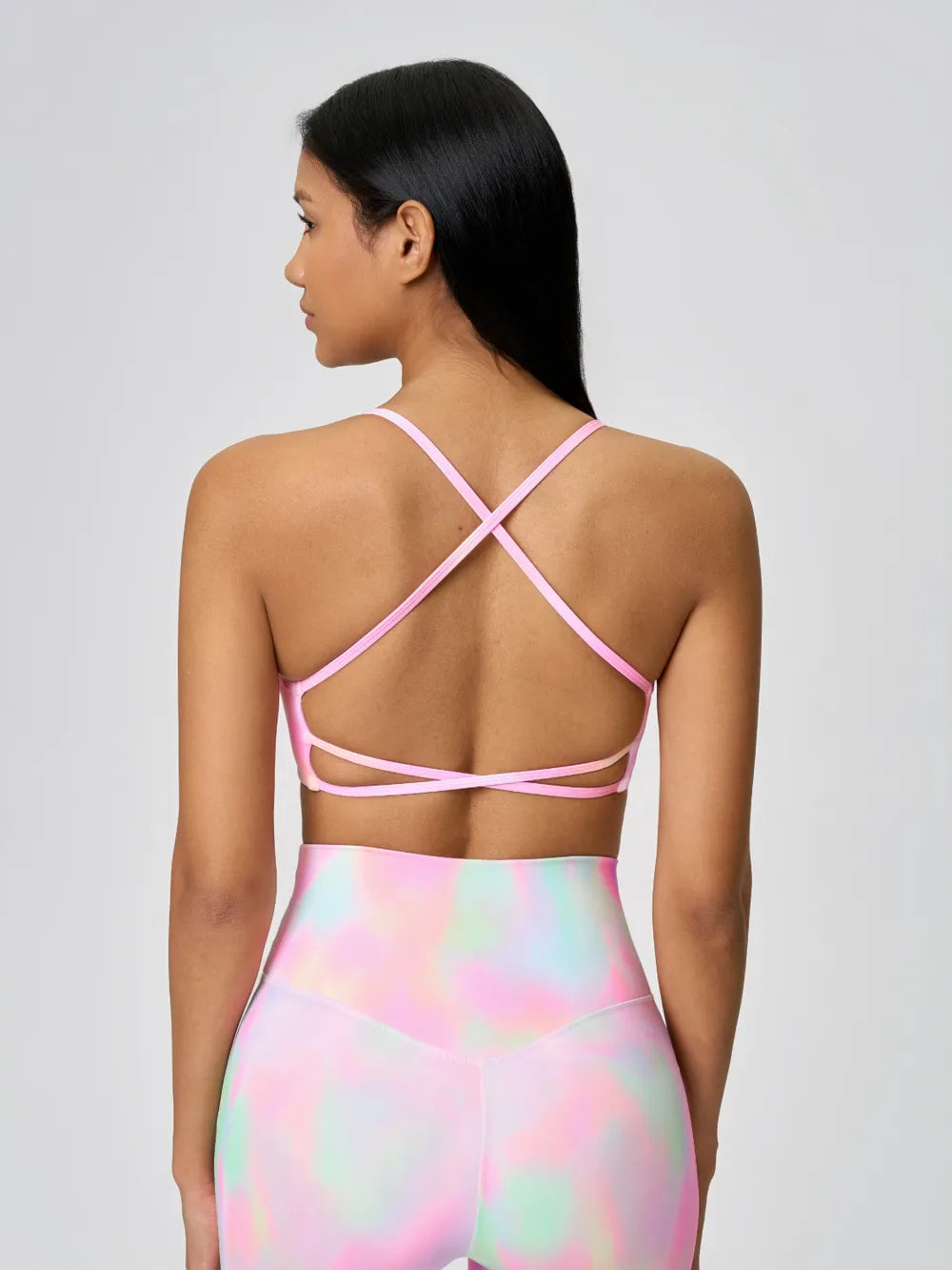 Crisscross Back Cami with Detachable Chest Pads