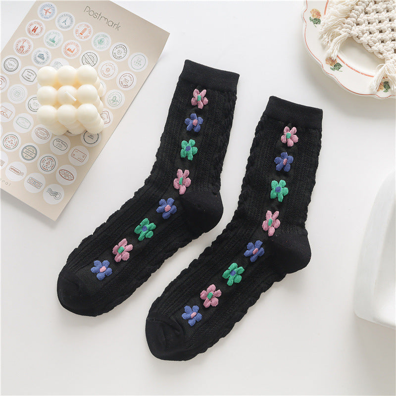 Colorful Flowers Socks