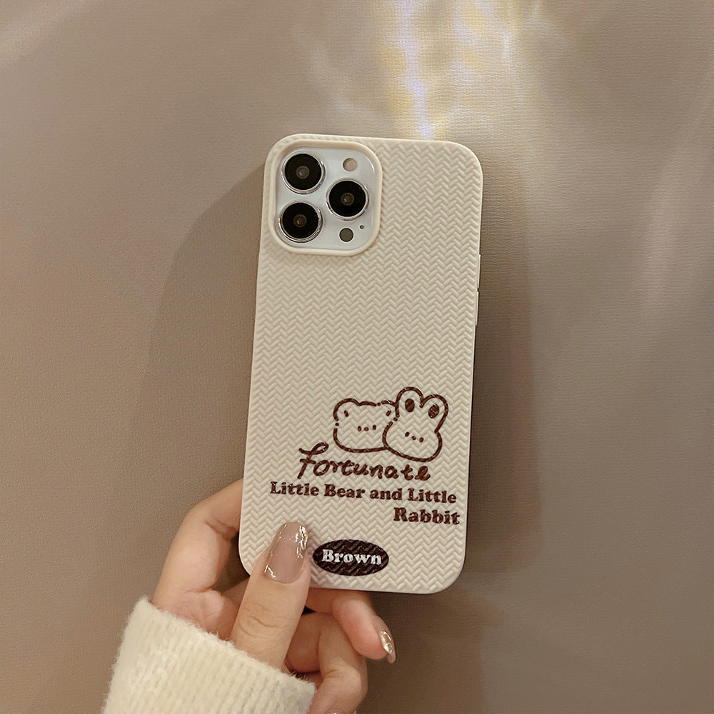 Cute Brown Rabbit Bear Phone Case