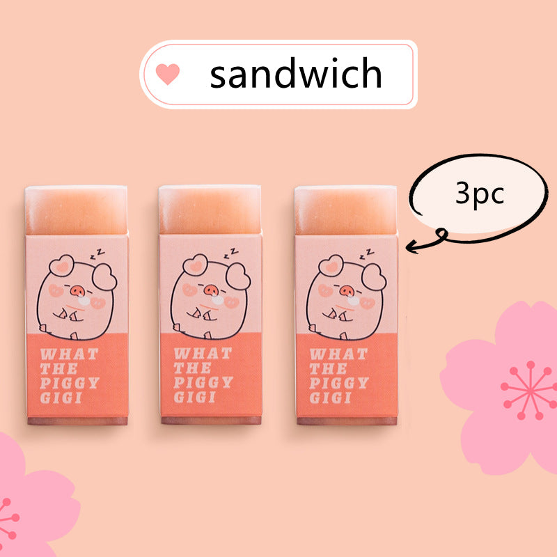 Cute Cartoon Pig Rubber Erasers