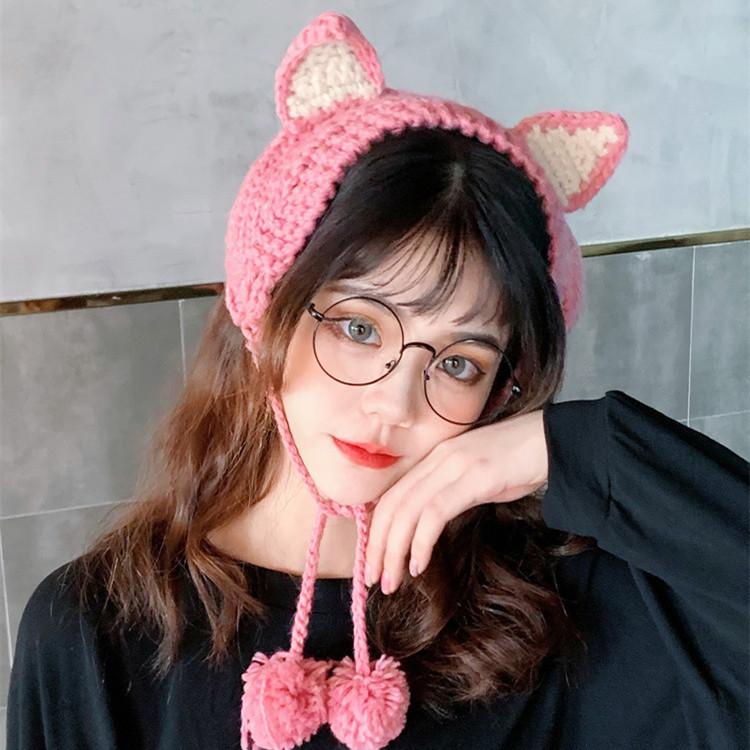 Kawaii Fox Ear Knit Hat