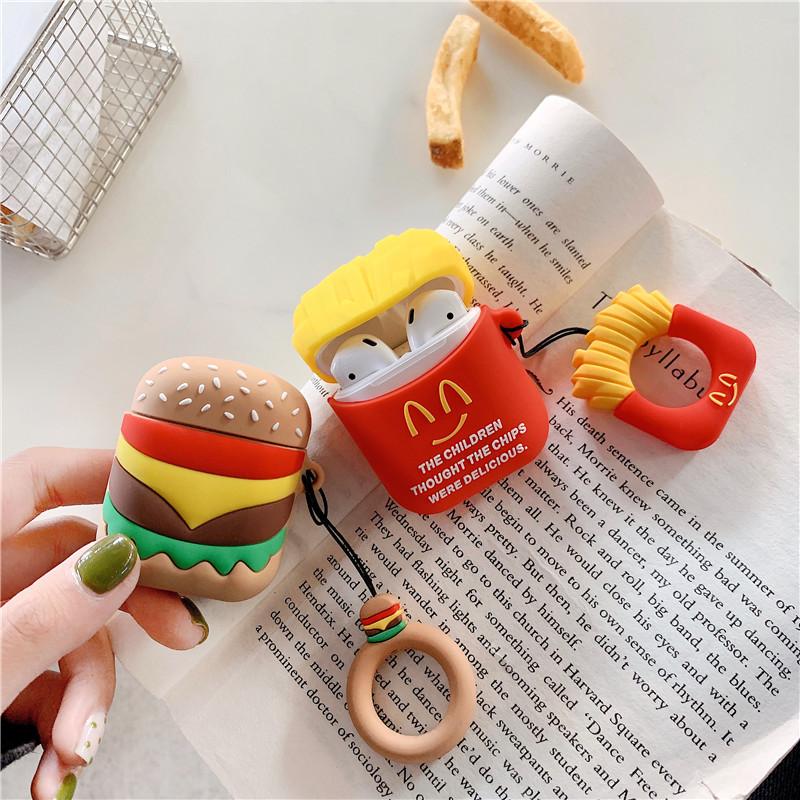 French Fries Burger Airpod Case