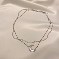 White Moonlight Shiny Necklace