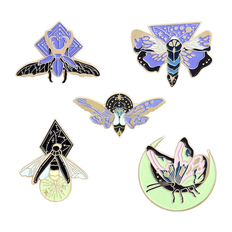 Cartoon Enamel Luminous Pins