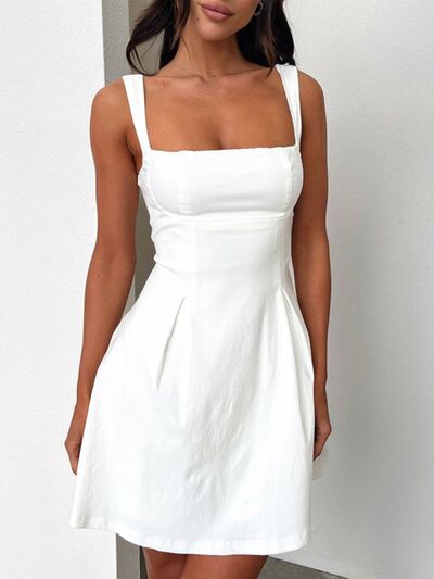 Devine Square Neck Mini Dress