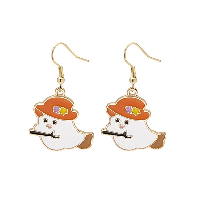 Halloween Pumpkin Mage Earrings